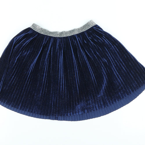 Primark Girls Blue Polyester Pleated Skirt Size 2-3 Years Regular