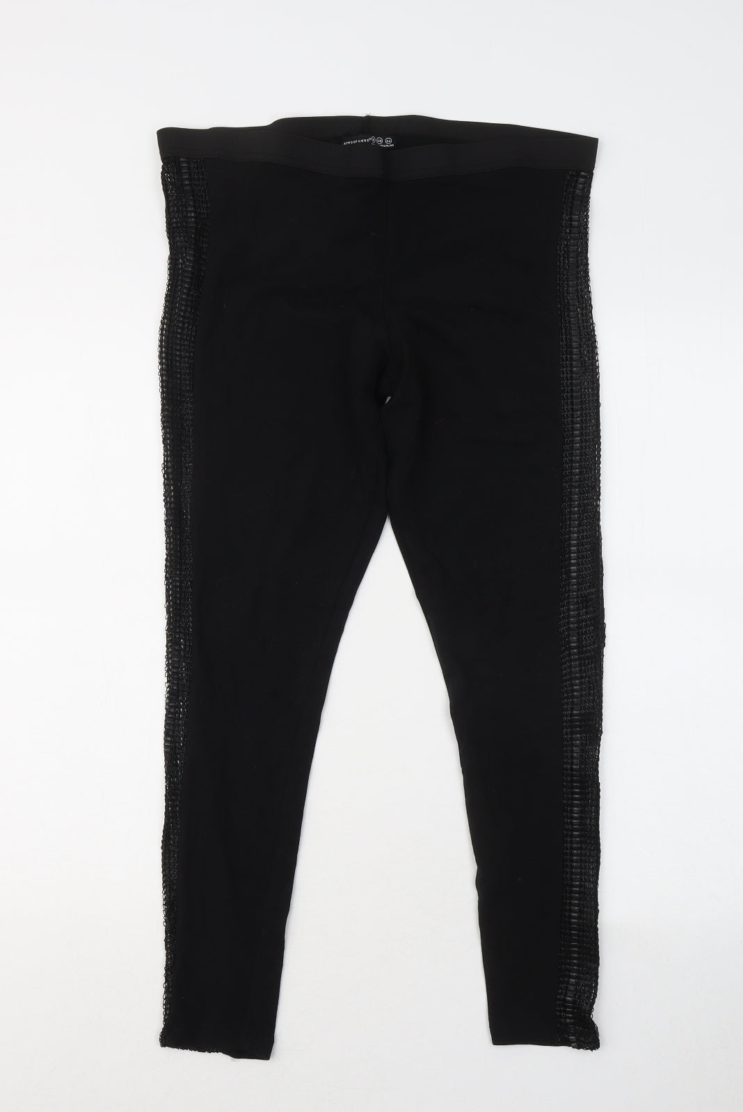 Atmosphere Womens Black Cotton Jogger Leggings Size 18 L24 in