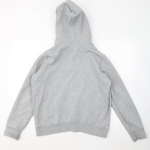 Jack Wills Womens Grey Cotton Pullover Hoodie Size 14