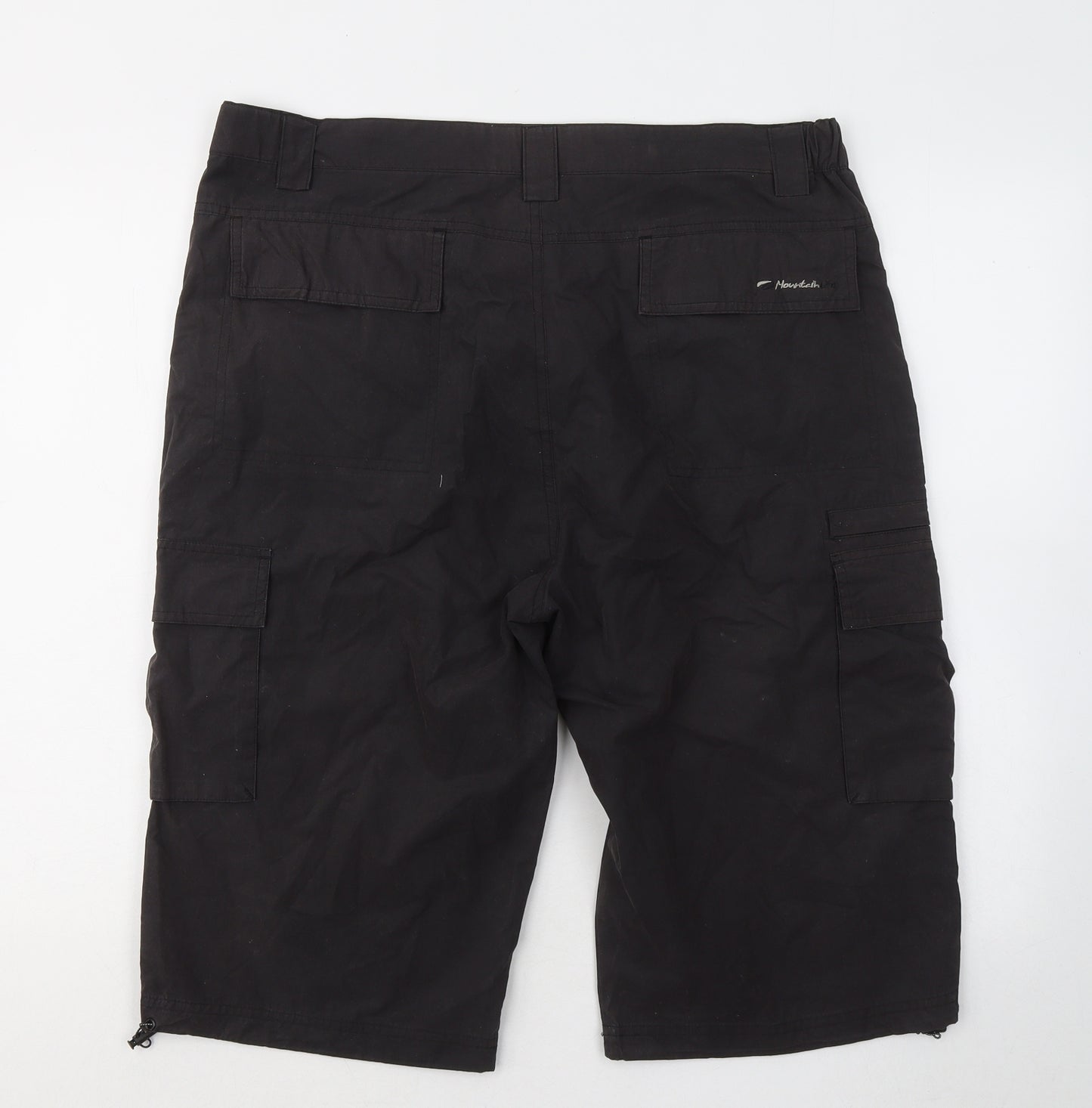 Mountain Life Mens Grey Polyester Cargo Shorts Size 36 in Regular