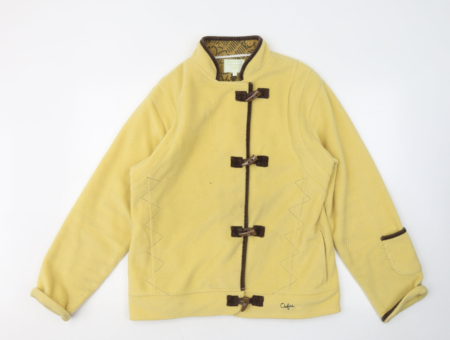 Oxford Blue Womens Yellow Jacket Coatigan Size L