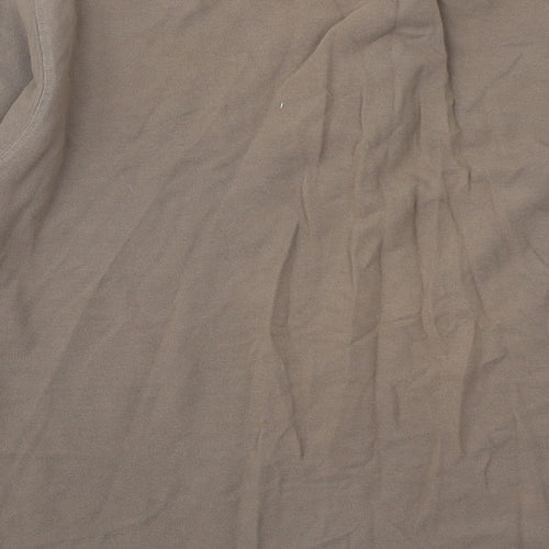 Cotton Traders Mens Brown Cotton Polo Size M Collared
