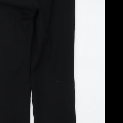 Marks and Spencer Womens Black Polyester Sweatpants Trousers Size 10 L27 in Regular