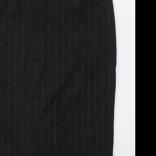 Autonomy Womens Black Striped Polyester Straight & Pencil Skirt Size 8