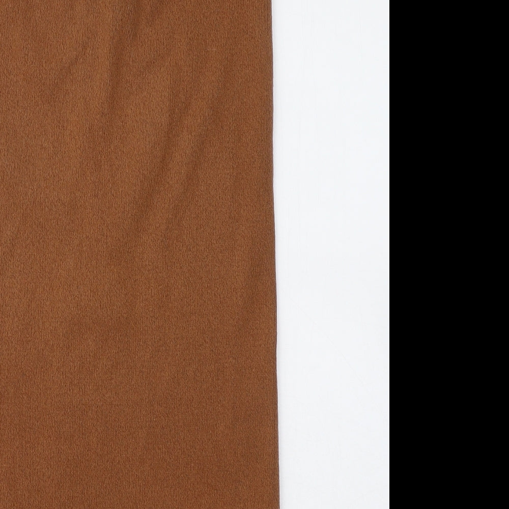 Atmosphere Womens Brown Cotton Straight & Pencil Skirt Size 12