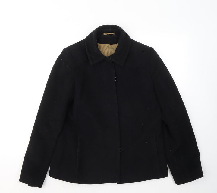 NL Collection Womens Black Jacket Coatigan Size 14