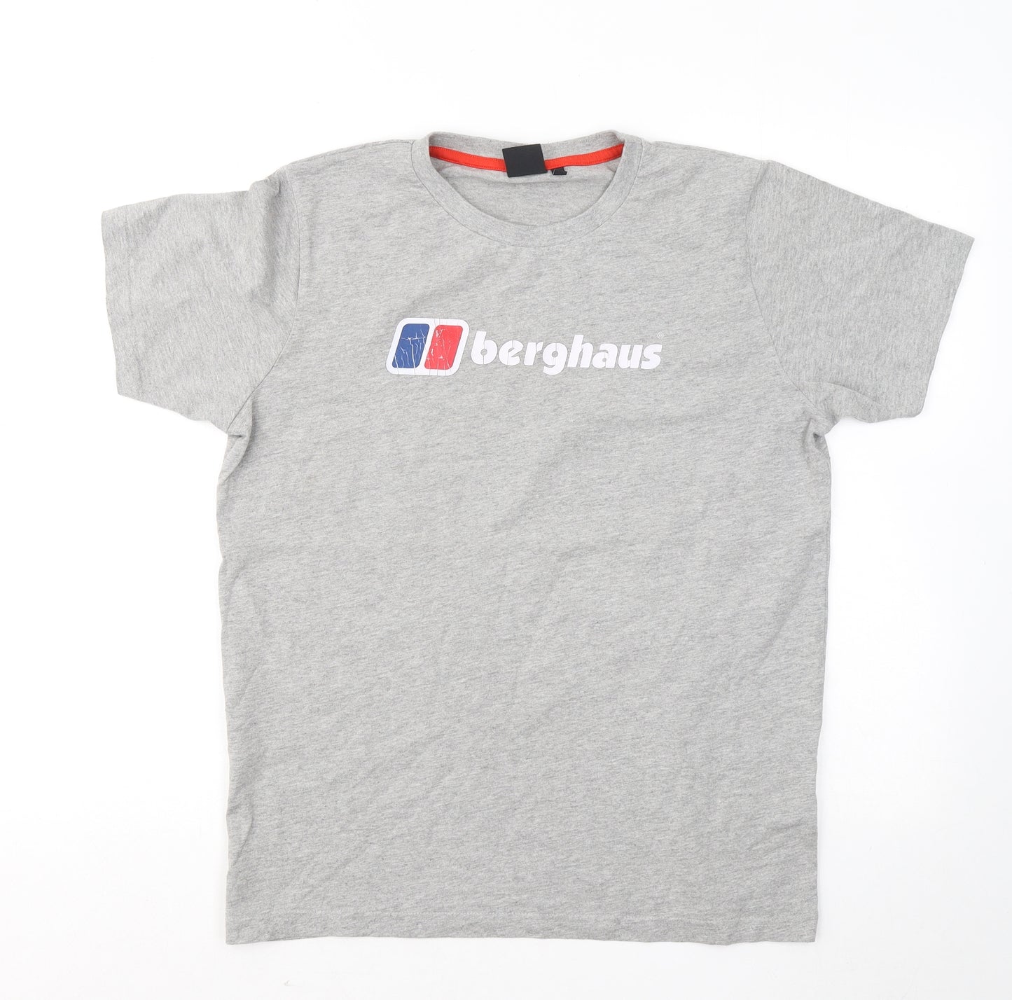 Berghaus Boys Grey Cotton Basic T-Shirt Size 14-15 Years Round Neck