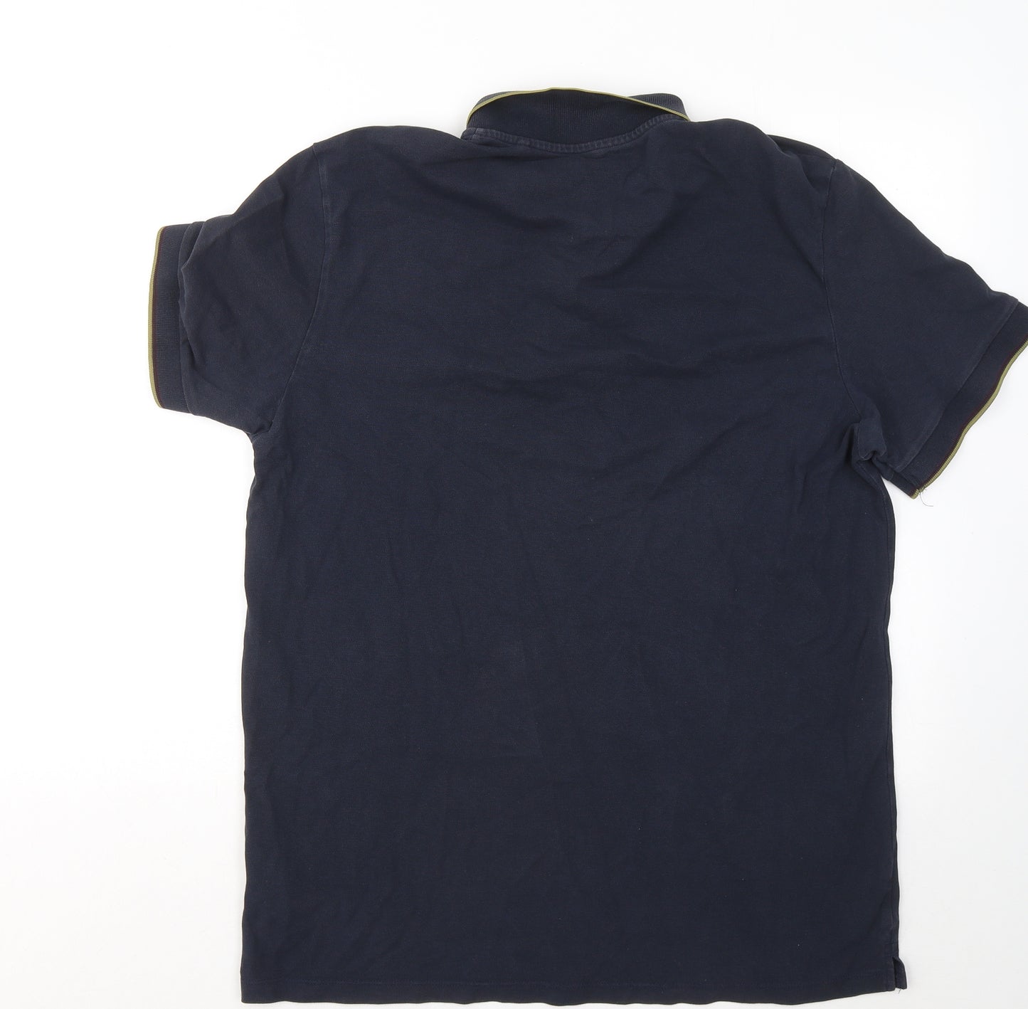 NEXT Mens Blue Cotton Polo Size XL Collared