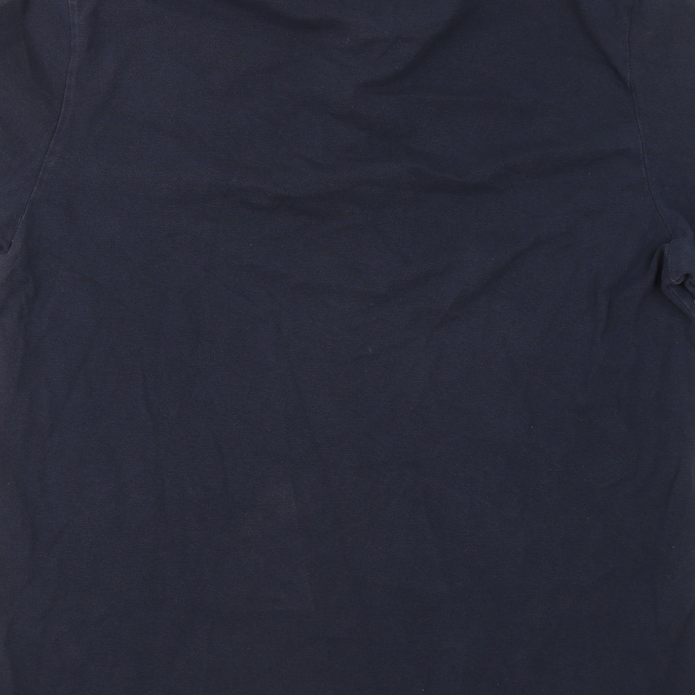 NEXT Mens Blue Cotton Polo Size XL Collared
