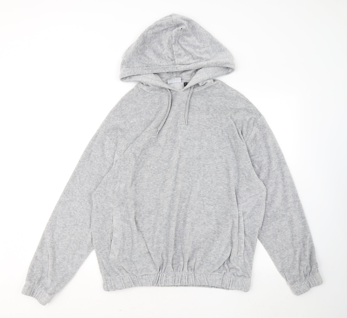 ASOS Womens Grey Polyester Pullover Hoodie Size S