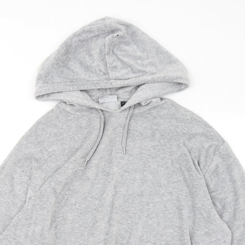 ASOS Womens Grey Polyester Pullover Hoodie Size S