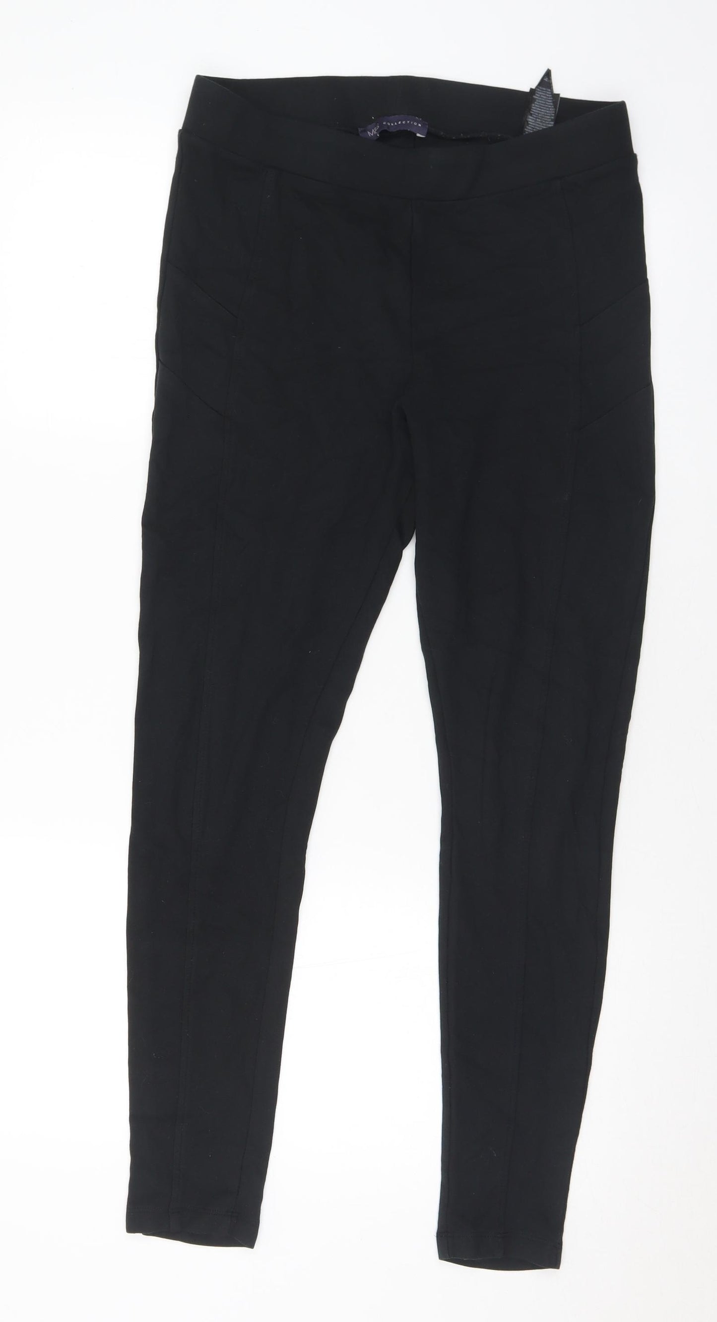Marks and Spencer Womens Black Viscose Pedal Pusher Leggings Size 12 L30 in