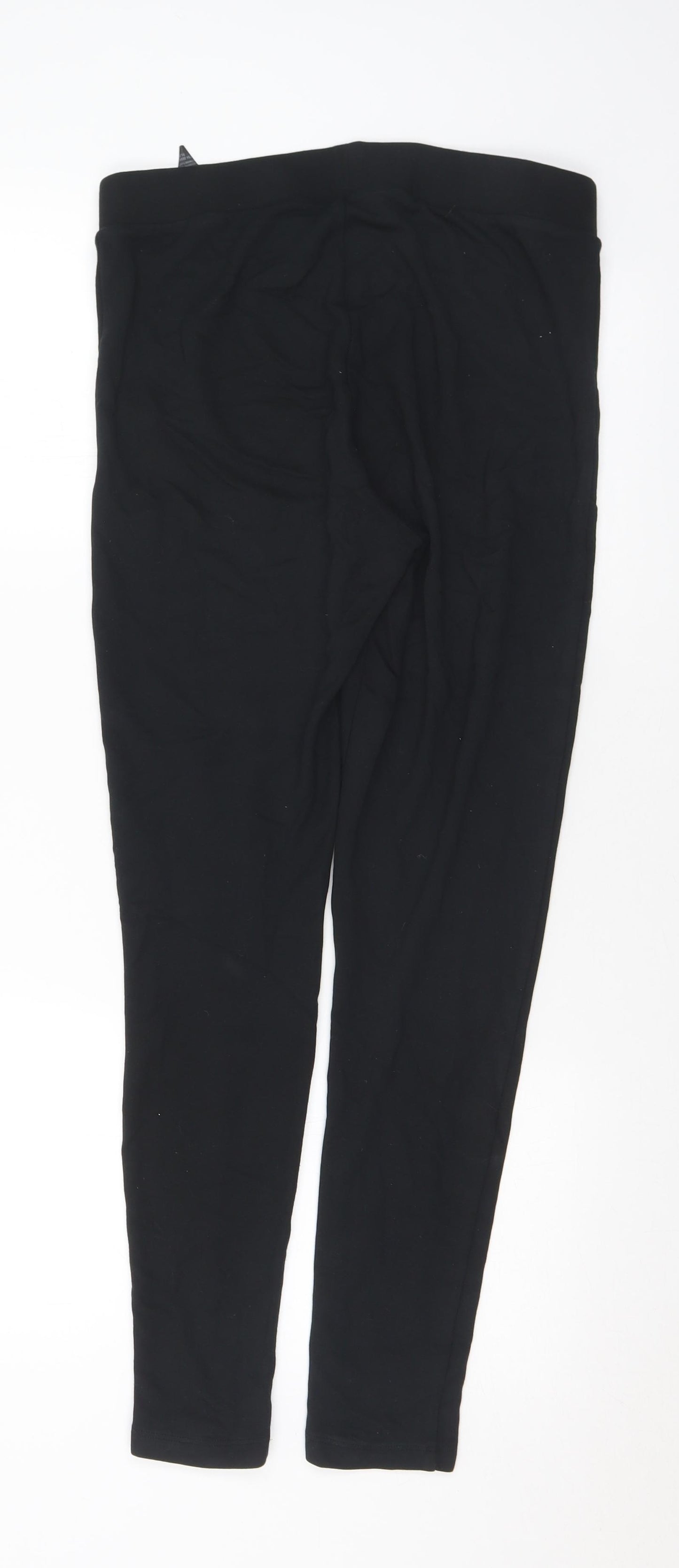 Marks and Spencer Womens Black Viscose Pedal Pusher Leggings Size 12 L30 in