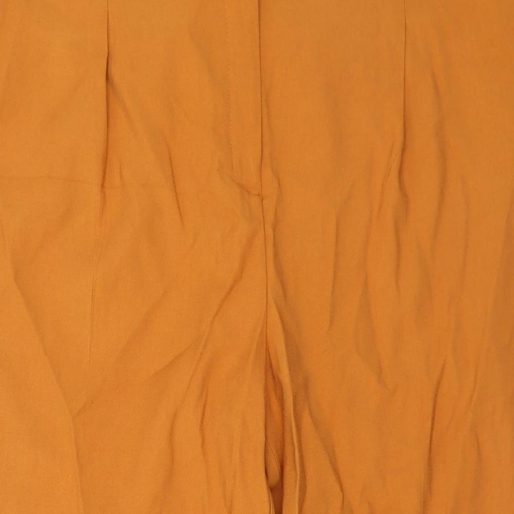 Dorothy Perkins Womens Yellow Viscose Trousers Size 22 L27 in Regular