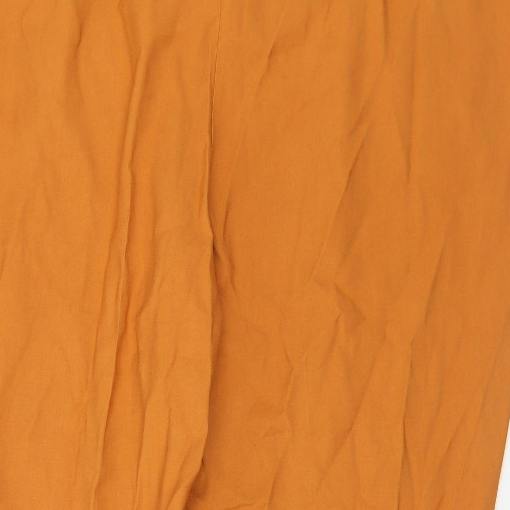 Dorothy Perkins Womens Yellow Viscose Trousers Size 22 L27 in Regular