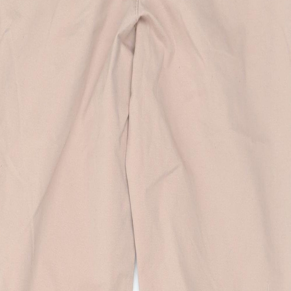 ASOS Mens Pink Cotton Chino Trousers Size 30 in L28 in Regular Zip