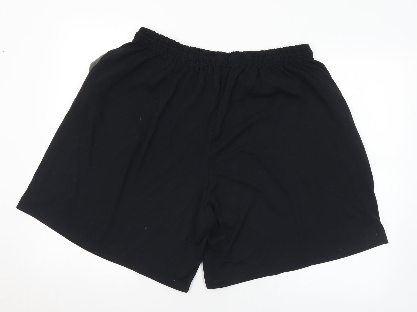 Gildan Mens Black Polyester Sweat Shorts Size 3XL L8 in Regular