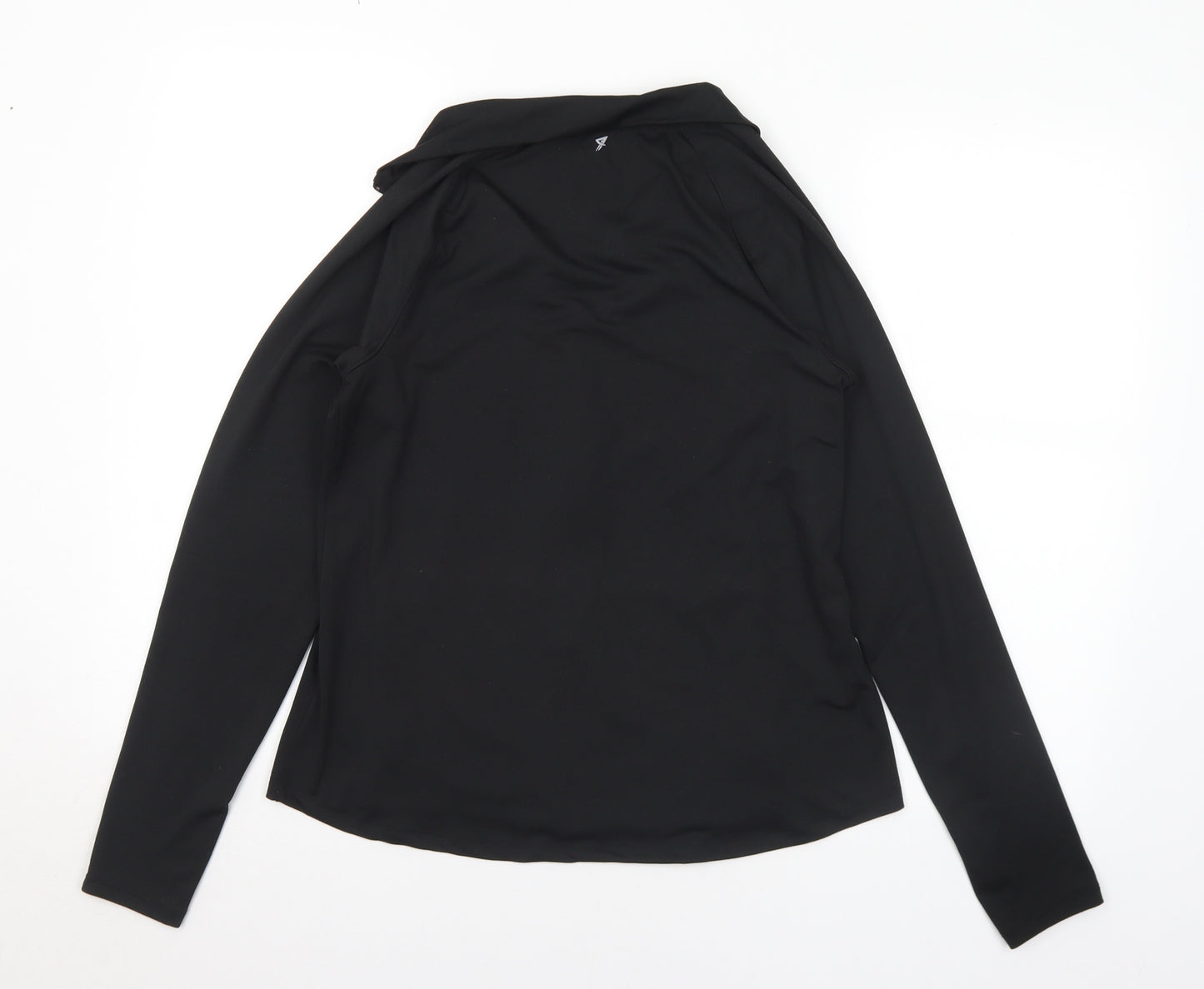 Workout Womens Black Jacket Size 12 Zip - 12-14
