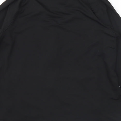 Workout Womens Black Jacket Size 12 Zip - 12-14