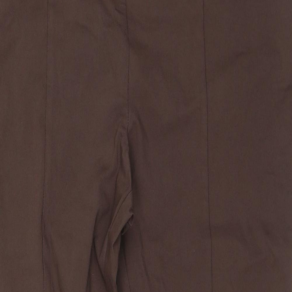 Primark Womens Brown Viscose Trousers Size 20 L30 in Regular