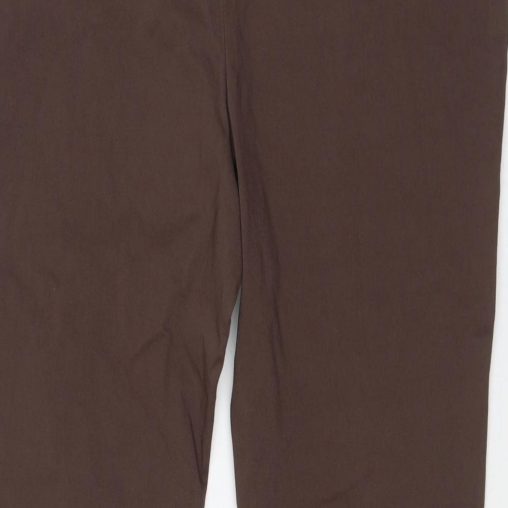 Primark Womens Brown Viscose Trousers Size 20 L30 in Regular