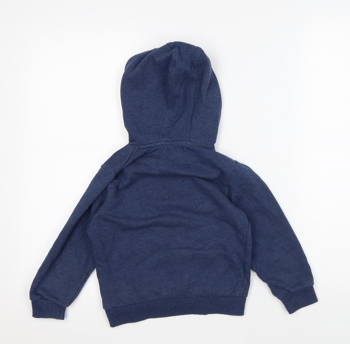 Jeff & Co Boys Blue Geometric Cotton Pullover Hoodie Size 5-6 Years - Game on