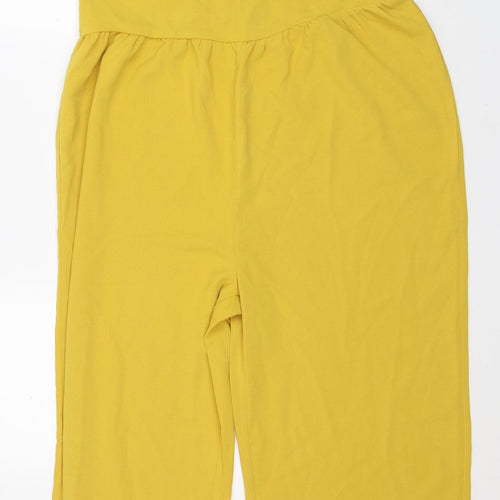 SheIn Womens Yellow Polyester Jumpsuit One-Piece Size XS L27 in