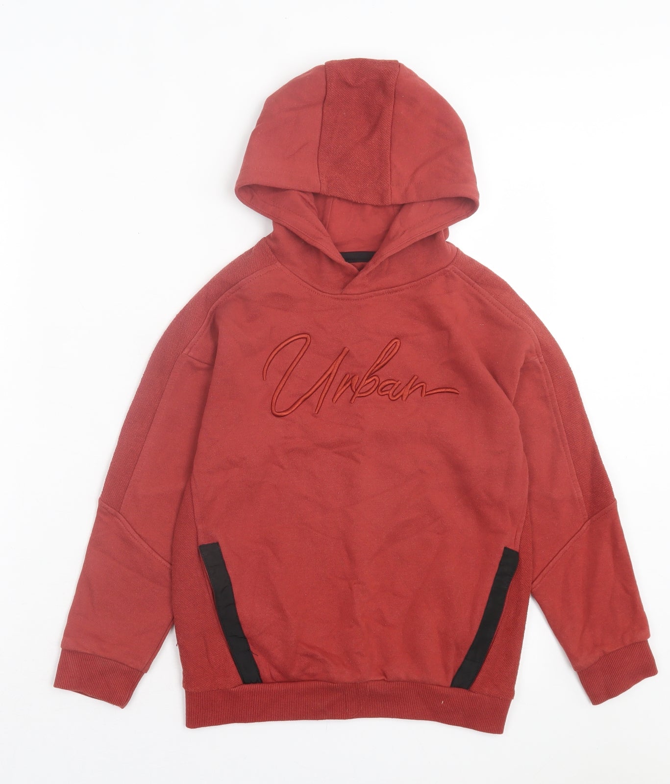 Primark Boys Red Cotton Pullover Hoodie Size 8-9 Years Pullover