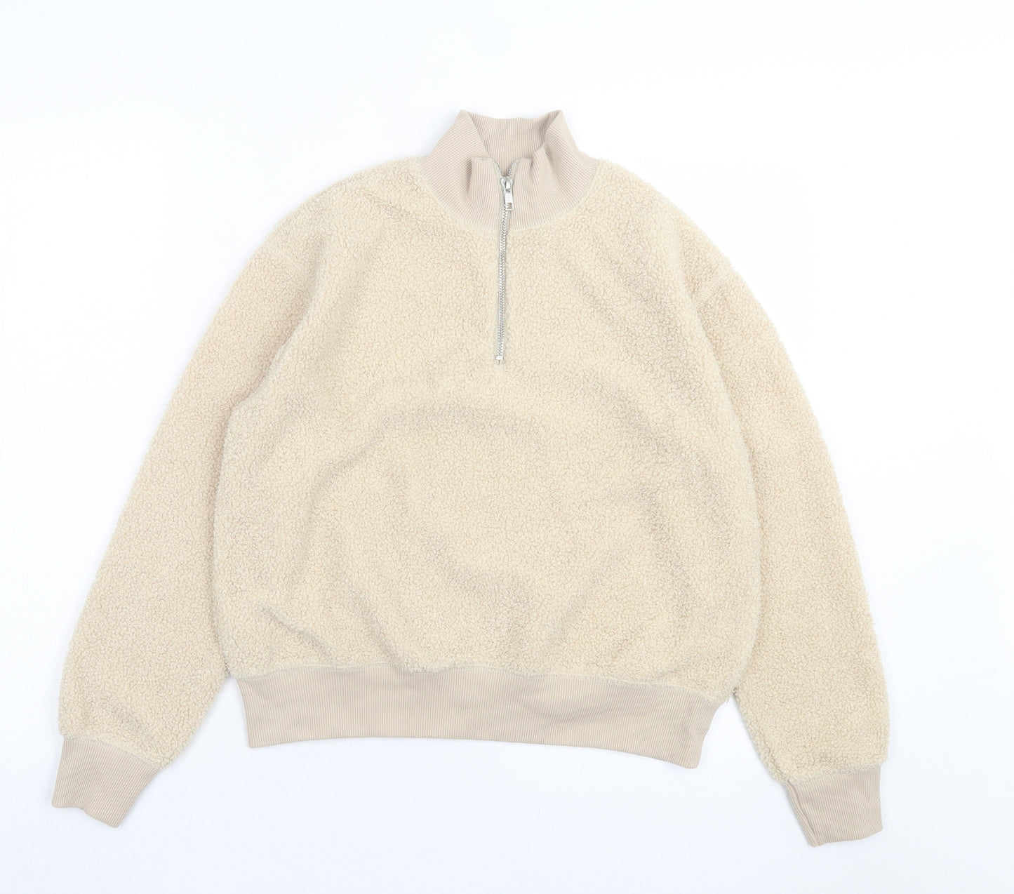 Topshop Womens Beige Jacket Size 8 Zip