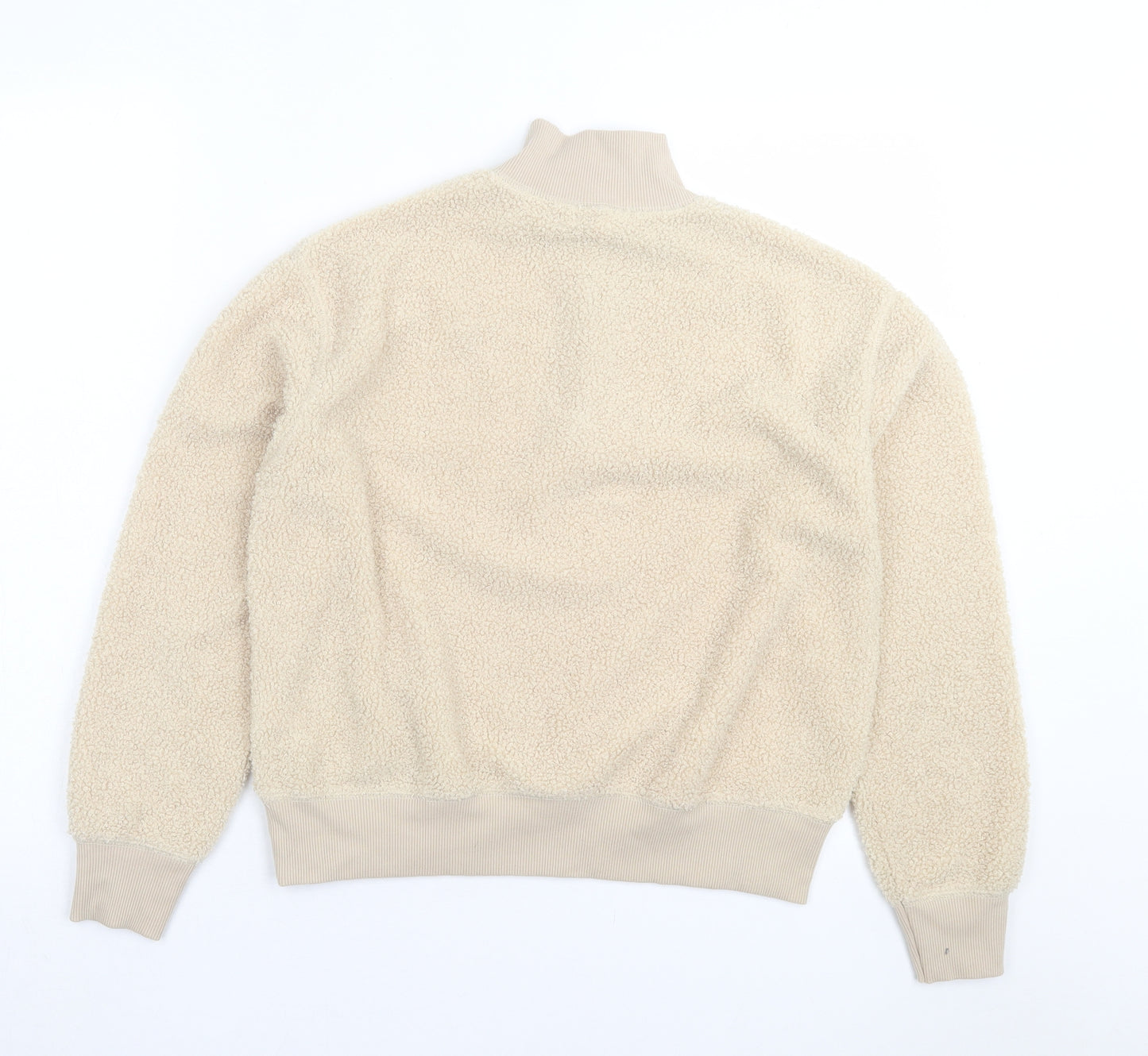 Topshop Womens Beige Jacket Size 8 Zip