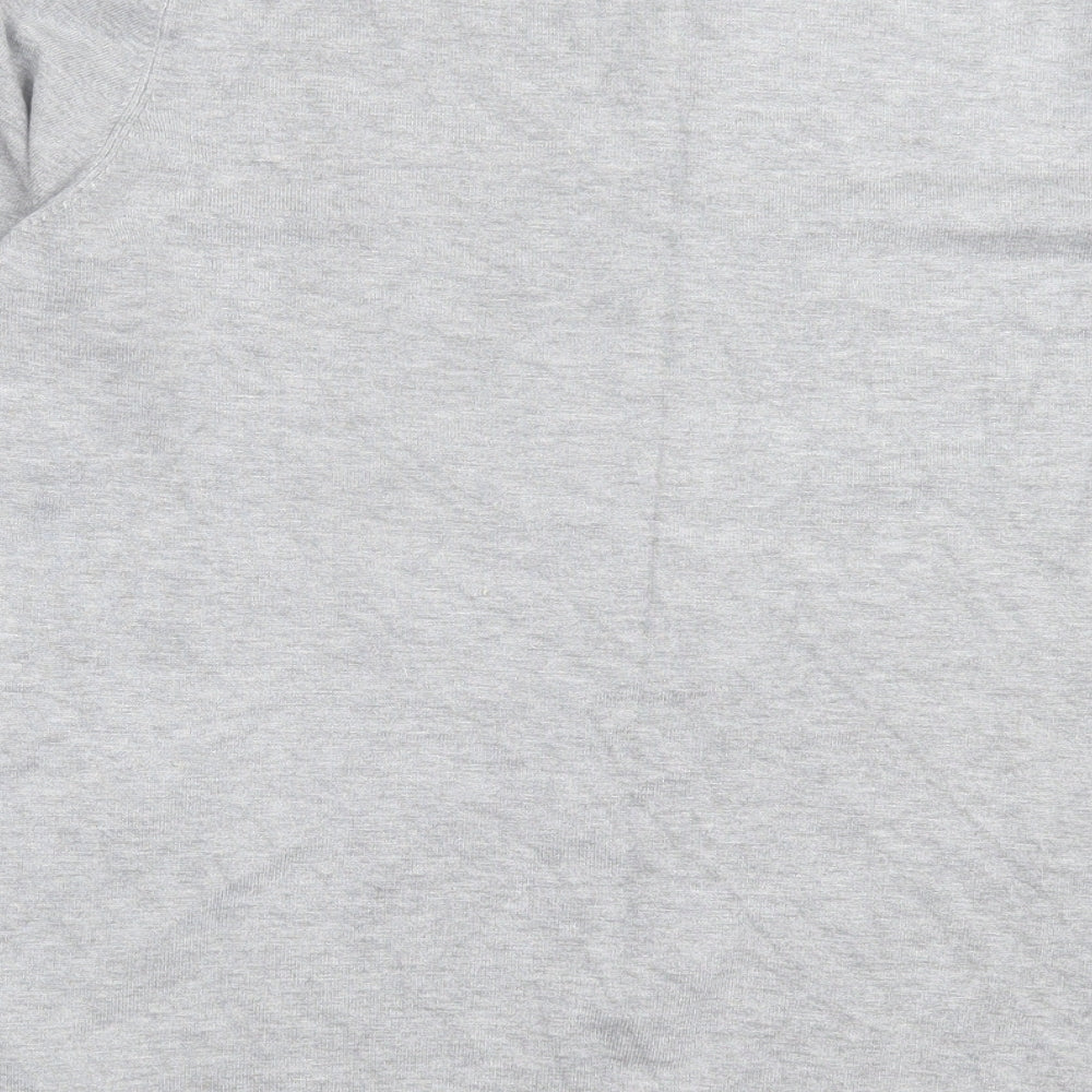 bonmarch Womens Grey Crew Neck Viscose Pullover Jumper Size 14