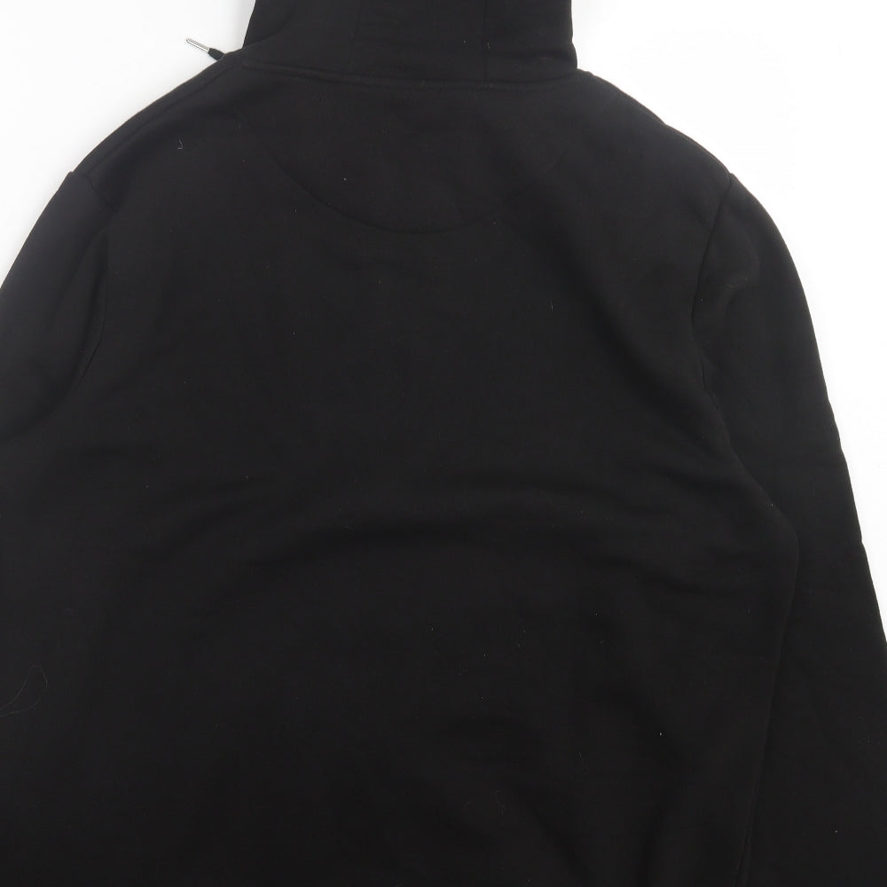 Primark Mens Black Cotton Full Zip Hoodie Size XL