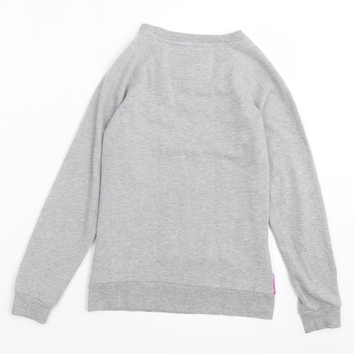 Young Dimension Girls Pink Floral Polyester Pullover Sweatshirt Size 12-13 Years Pullover