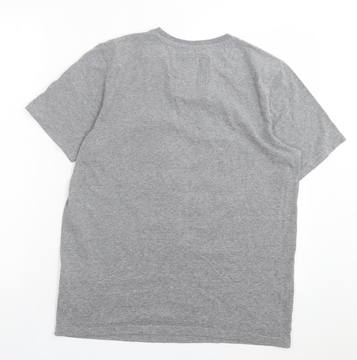 Tokyo Laundry Mens Grey Cotton T-Shirt Size S Crew Neck