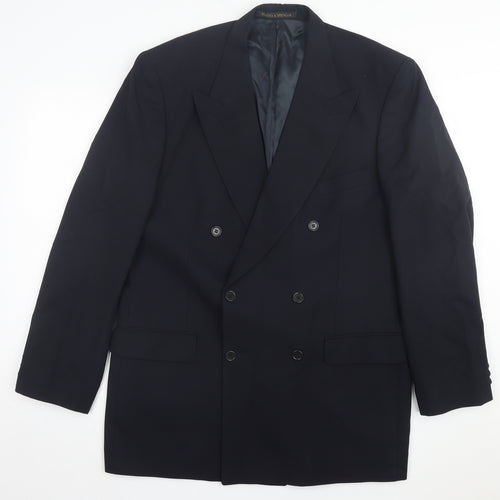 Marks and Spencer Mens Blue Wool Jacket Suit Jacket Size 42