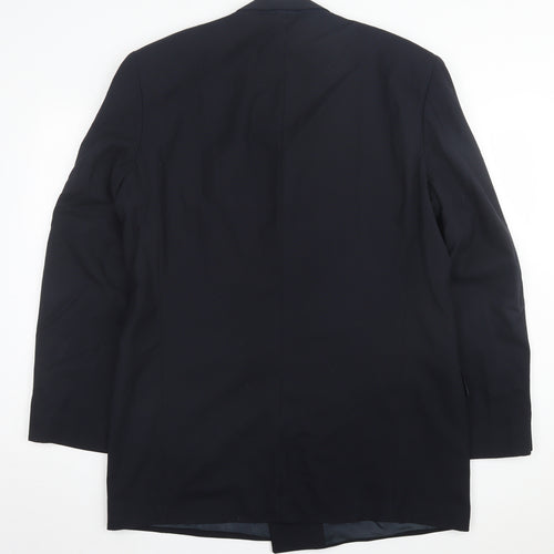 Marks and Spencer Mens Blue Wool Jacket Suit Jacket Size 42