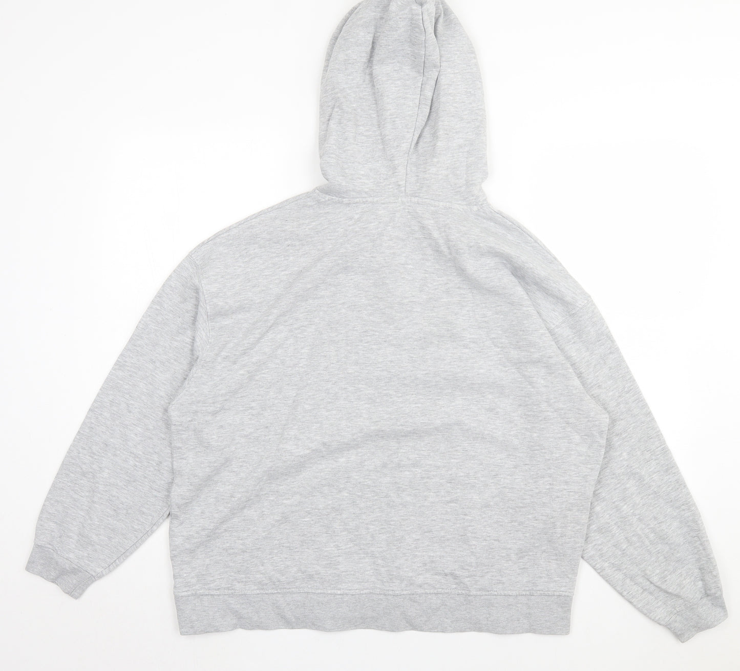 F&F Womens Grey Cotton Pullover Hoodie Size 12 Pullover