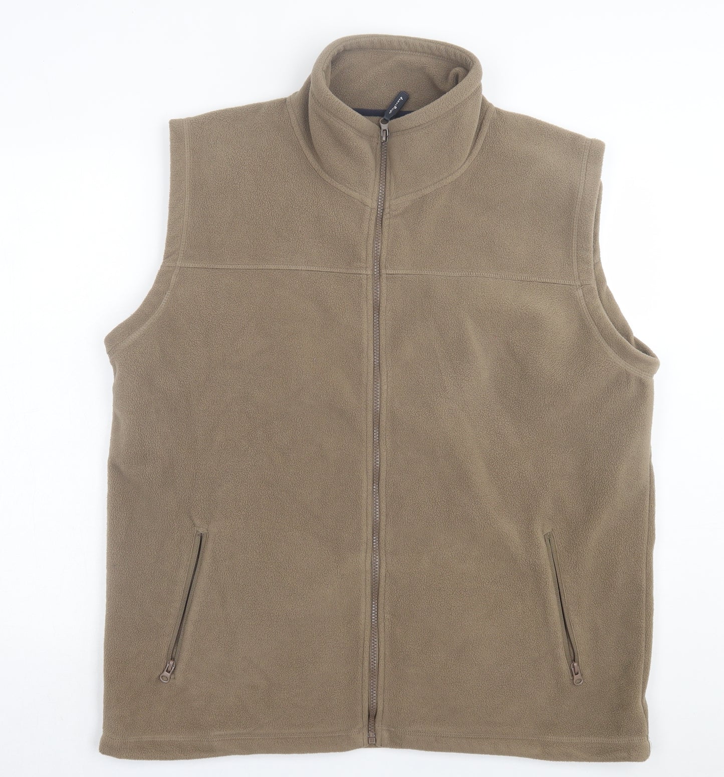 James pringle Mens Brown Gilet Jacket Size L Zip