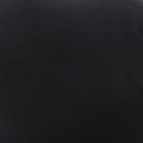 Xe Womens Black V-Neck Acrylic Pullover Jumper Size M