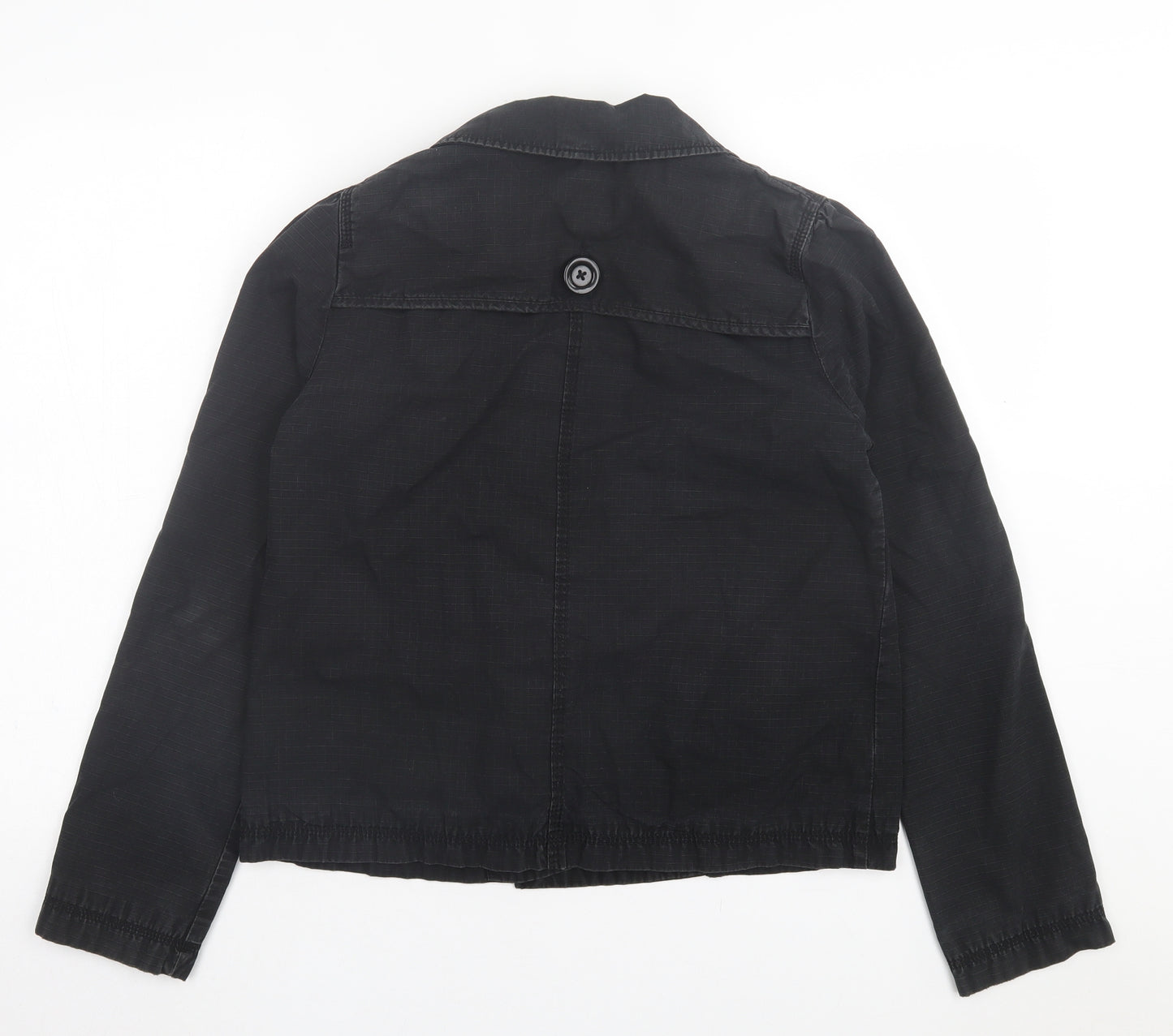 H&M Womens Black Jacket Size 10 Button