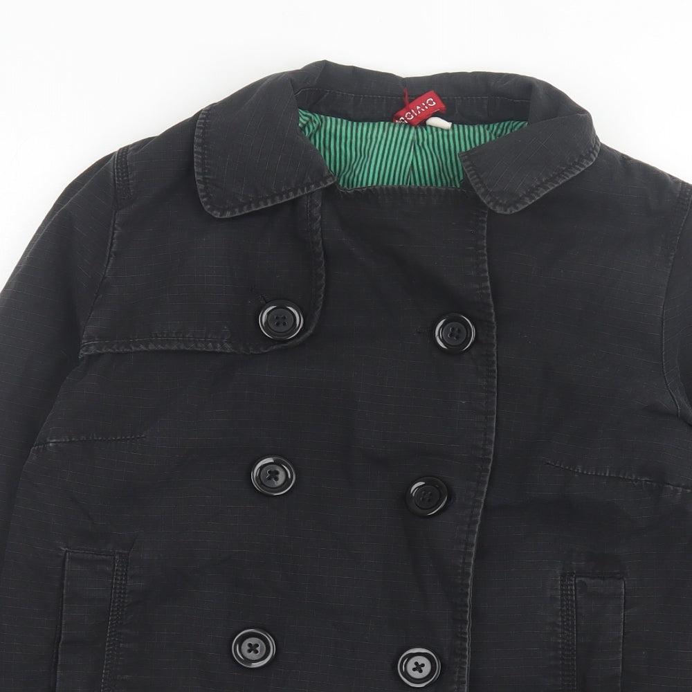 H&M Womens Black Jacket Size 10 Button