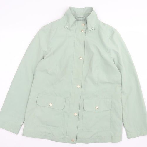Classic Womens Green Jacket Size 12 Zip