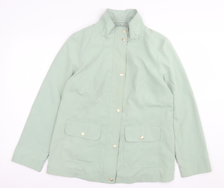 Classic Womens Green Jacket Size 12 Zip