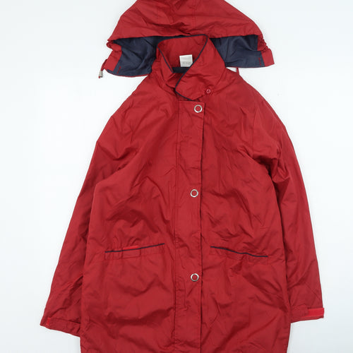 Preworn Mens Red Rain Coat Blazer Size S