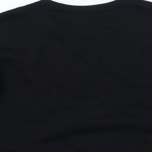 H&M Womens Black Cotton Pullover Sweatshirt Size S