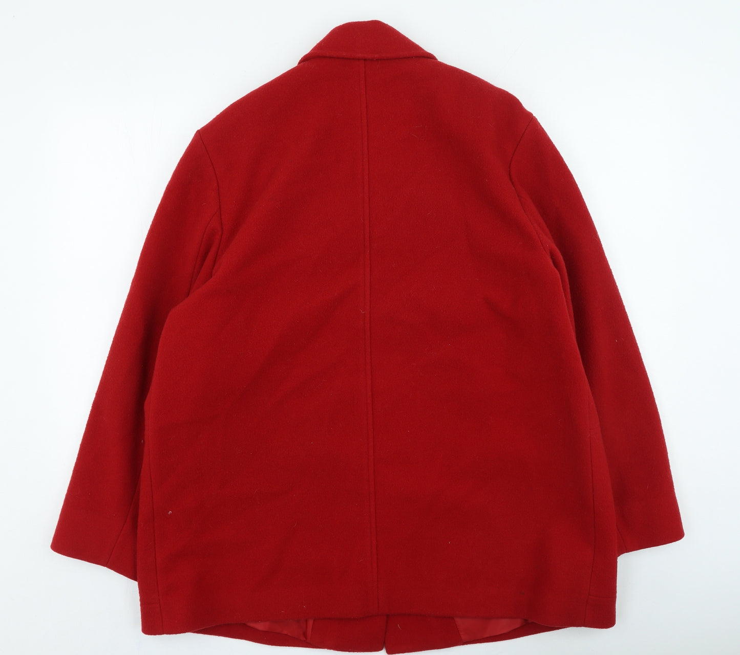 Eastex Womens Red Trench Coat Coat Size 16
