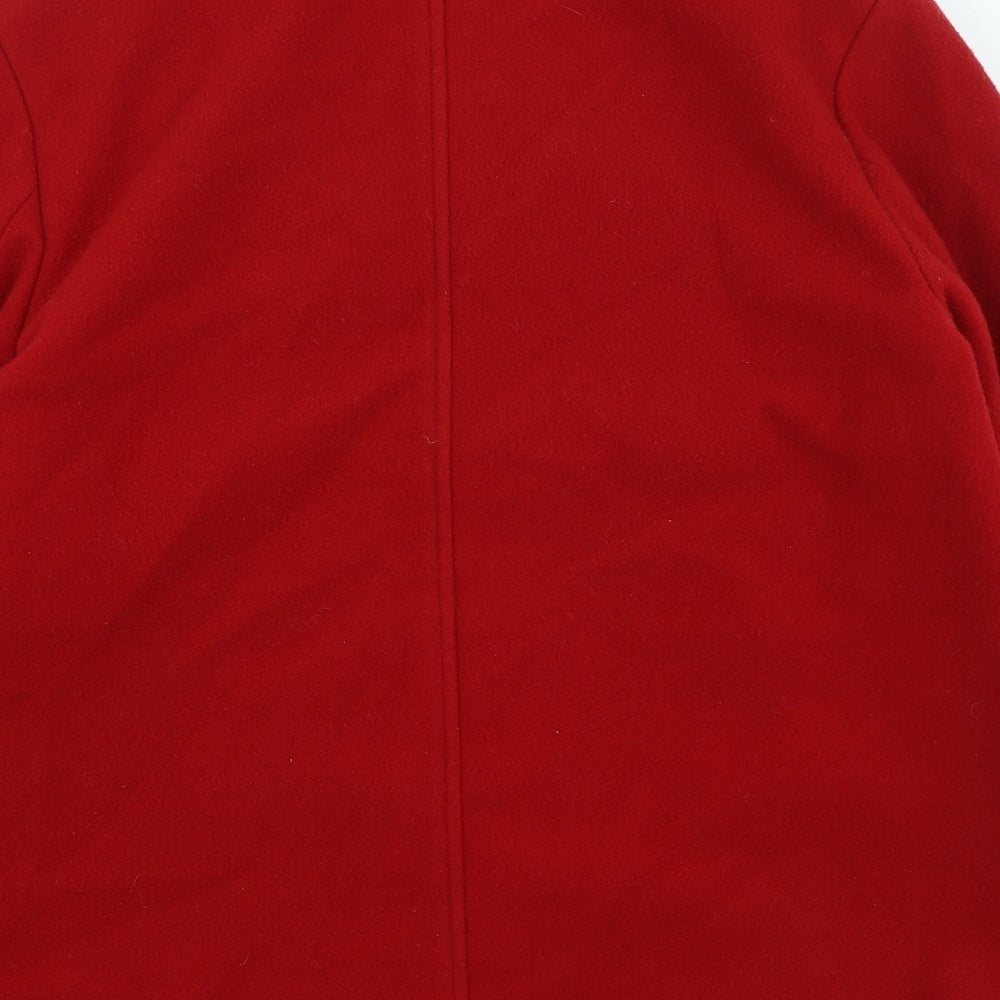 Eastex Womens Red Trench Coat Coat Size 16