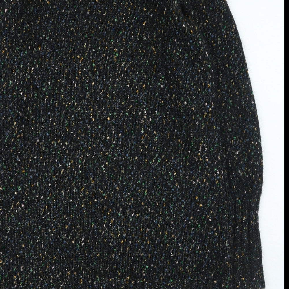 Marks and Spencer Womens Black V-Neck Acrylic Cardigan Jumper Size S