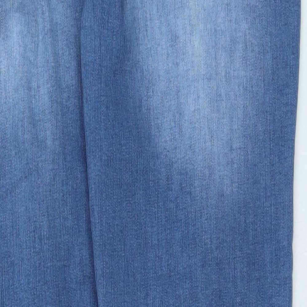 Preworn Womens Blue Cotton Skinny Jeans Size XL L31 in Regular