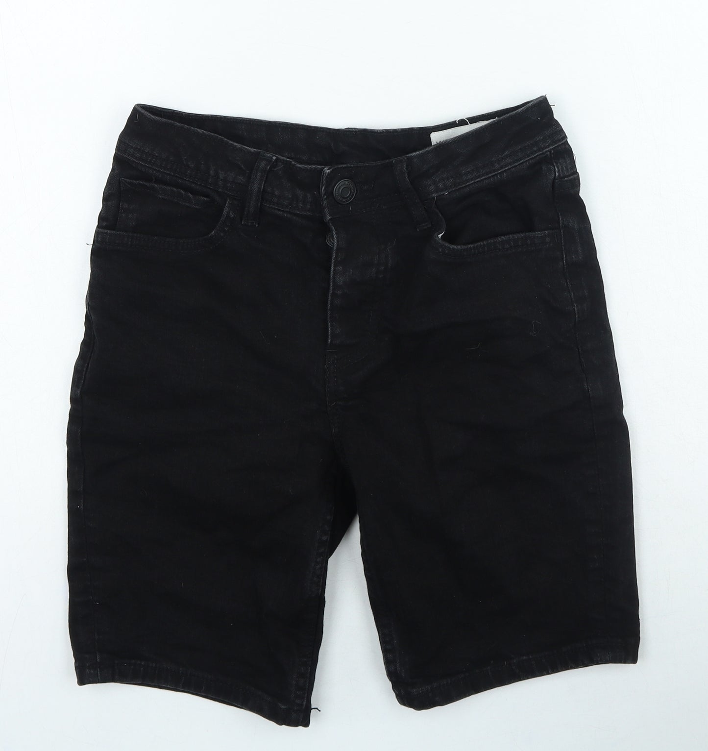 Denim & Co. Mens Black Cotton Chino Shorts Size 28 in L9 in Regular